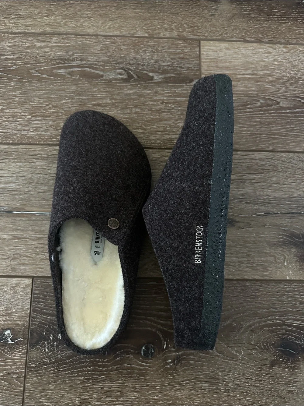 BRAND NEW Birkenstock Mocha Zermatt Shearling Slipper